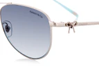 Tiffany & Co. Women's Twist Blue Core Sunglasses - Silver/Blue