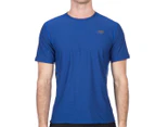 New Balance Men's Shift Short Sleeve Top - Optic Blue Heather