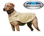 WeatherBeeta Moleskin Dog Coat - Sandstone