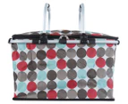 Easy Insulated Collapsible Shopping Carrier - Spot Red