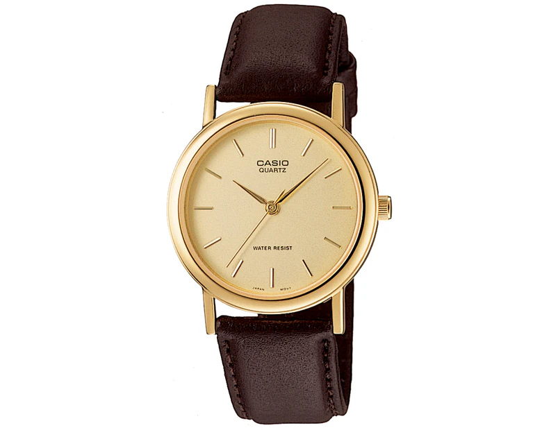 Casio Vintage MTP1095Q-9A Watch - Brown/Gold