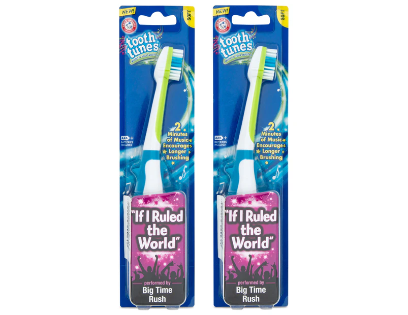 2 x Arm & Hammer Tooth Tunes Toothbrush - Soft