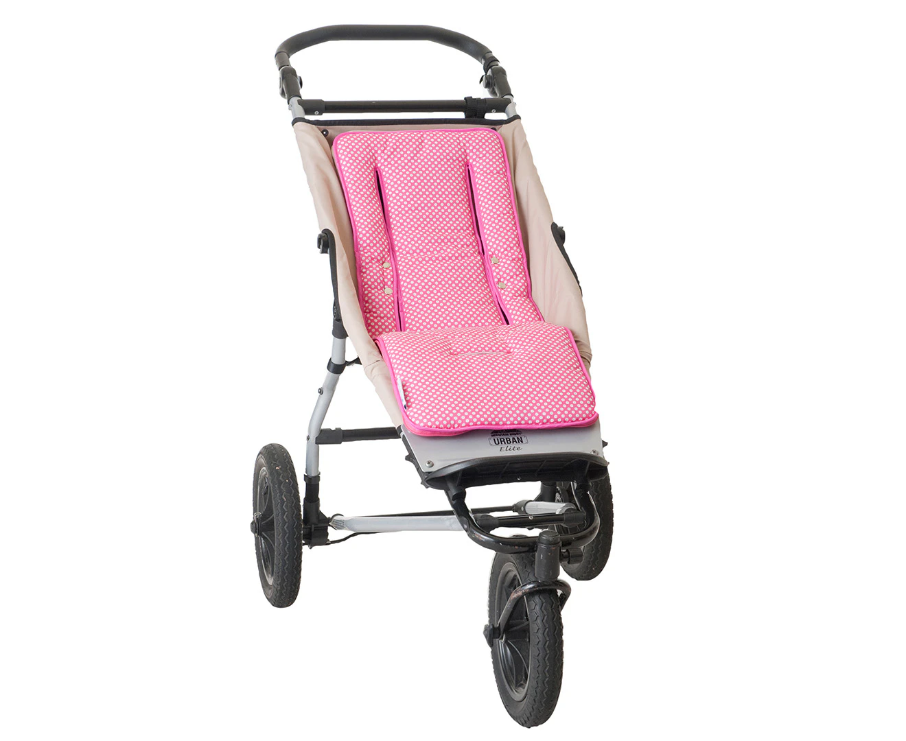 Keep Me Cosy Universal Pram Liner Set - Pink Spot