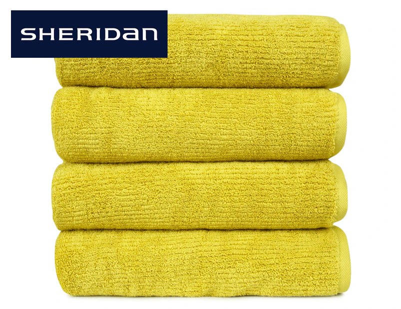 Sheridan Trenton Bath Towel 4-Pack - Chartreuse