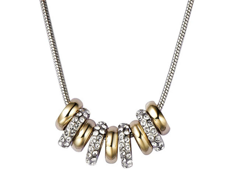 Mestige Empress Rings Crystal Necklace w/ Swarovski® Crystals - Silver/Gold