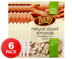 6 x Lucky Natural Sliced Almonds 110g