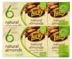2 x Lucky Natural Almonds 6pk 180g