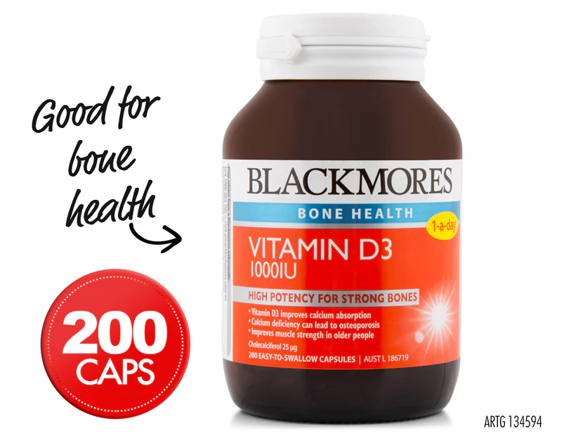 Blackmores Vitamin D3 1000IU 200 Caps