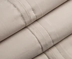 Linen House Parousha Cotton 400TC King Sheet Set - Stone