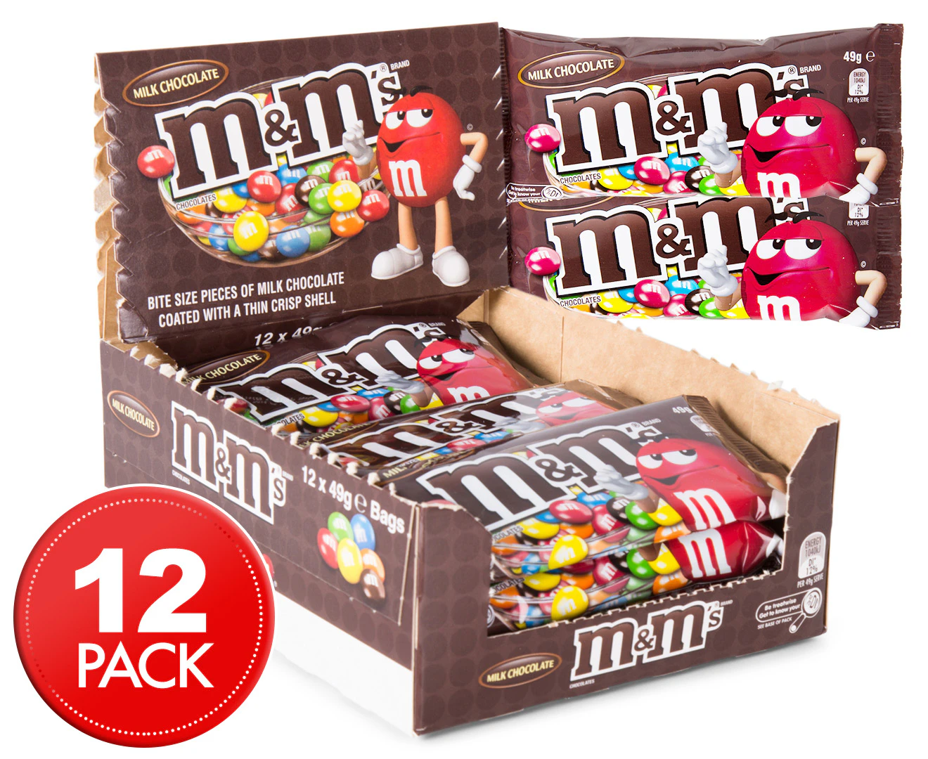 12 x M&M's Chocolate 49g