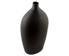 Contemporary 39cm Matte Black Vase