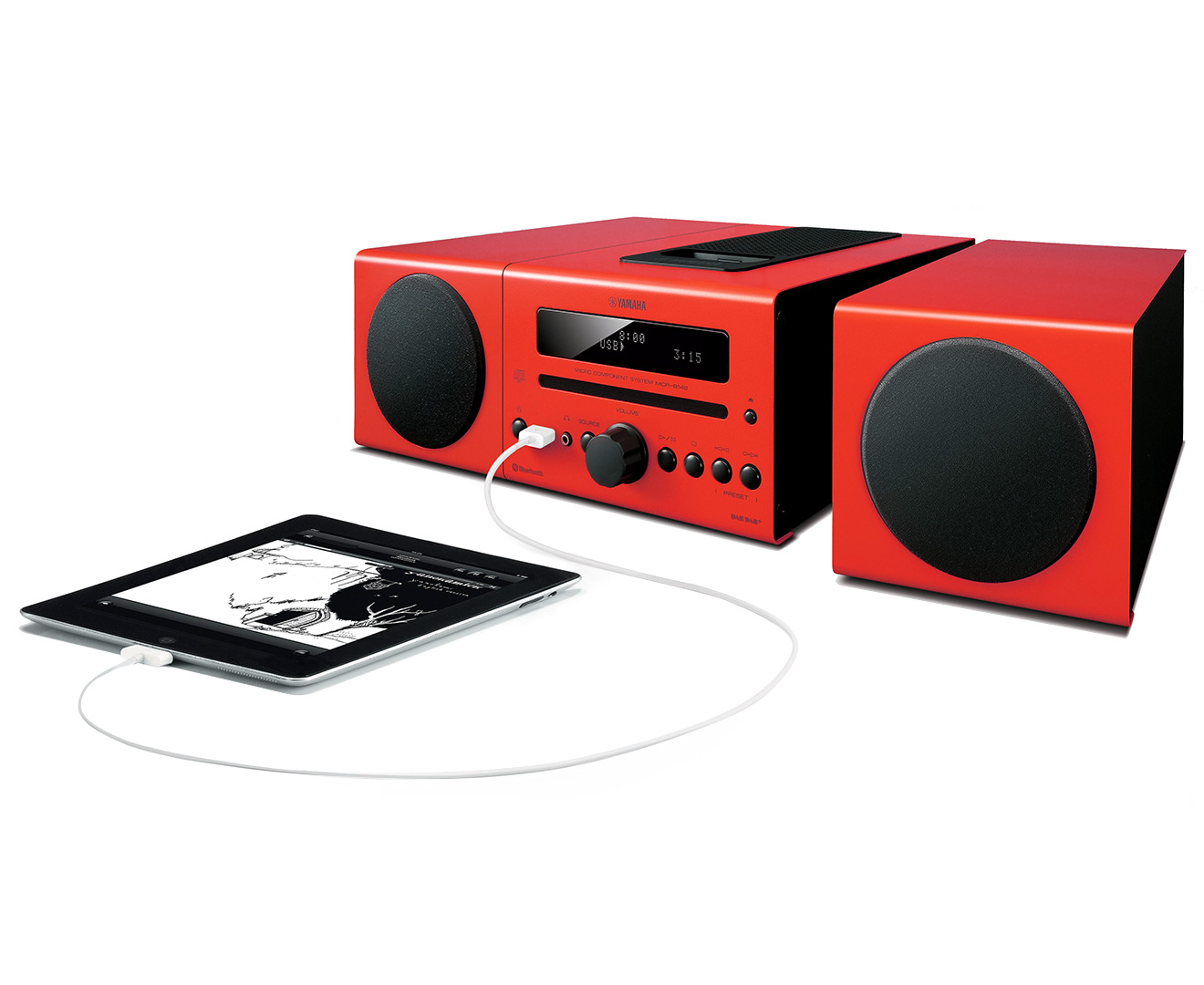 Yamaha MCR-B142 Micro Component System - Red | Catch.com.au