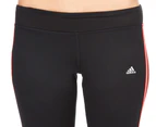 Adidas Women's Climalite 3/4 Workout Tights - Black/Red