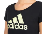Adidas Women's Fade Logo Tee - Black