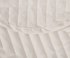 Linen House Sienna King Quilted Valance - Bone