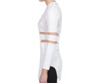 Alexander Wang x H&M Women's Perforated Long Sleeve Top - White