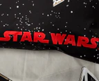 Kids' Star Wars Movie SW7 Patch Single Quilt Cover Set - Black/Red