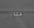 POP by Sheridan Ronin Single Bed Flat Sheet - Charcoal