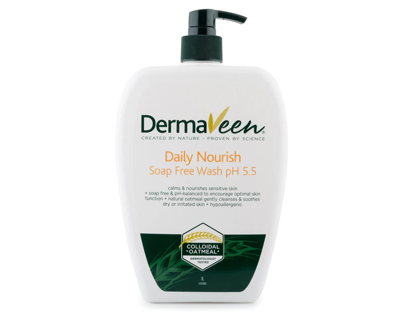 DermaVeen Daily Nourish Soap Free Wash 1L
