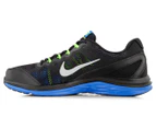 Nike Men's Dual Fusion Run 3 Shoe - Black/Silver/Hyper Cobalt