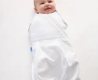 The Gro Company Pure White Light Swaddle Grobag - 0-3 Months