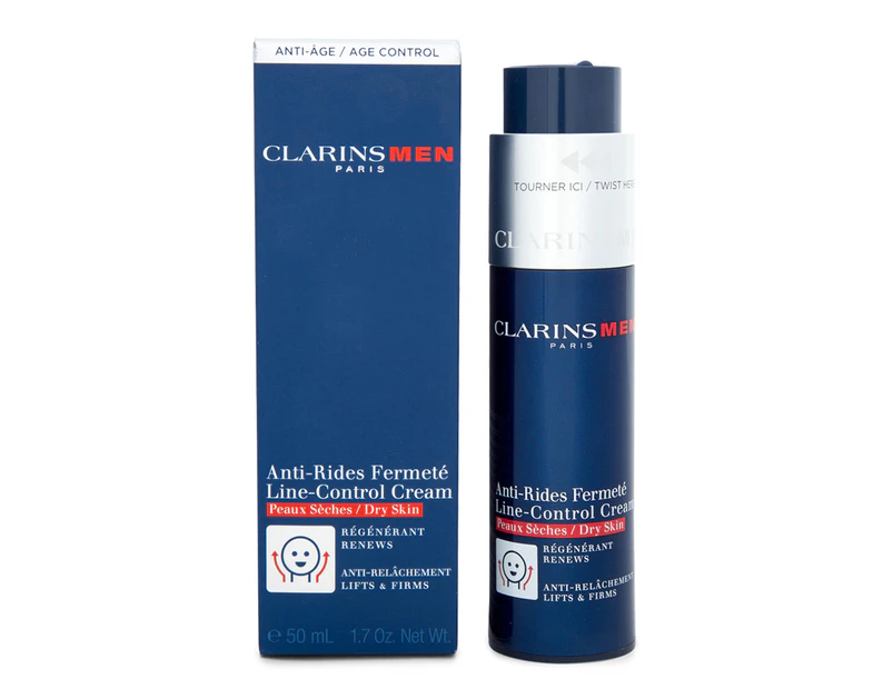 Clarins Men Line-Control Cream for Dry Skin 50mL