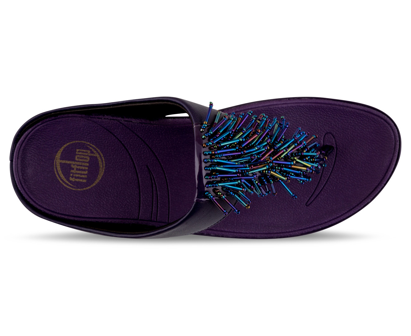 FitFlop Women s Cha Cha Flip Flop Purple M tch