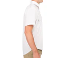 KingGee Men's Short Sleeve Epaulette Shirt - White