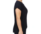 Metalicus Women's One Size Primrose Short Sleeve Tee - Jet Black