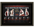 St Kilda 'History Of The Brownlow Medal' 860x600mm Signed Lithograph