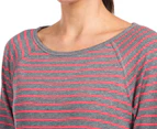 Calvin Klein Performance Women's Striped Tee - Heather Grey