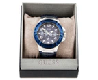 GUESS Men's 45mm Rigor Watch - Blue/Silver