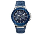 GUESS Men's 45mm Rigor Watch - Blue/Silver