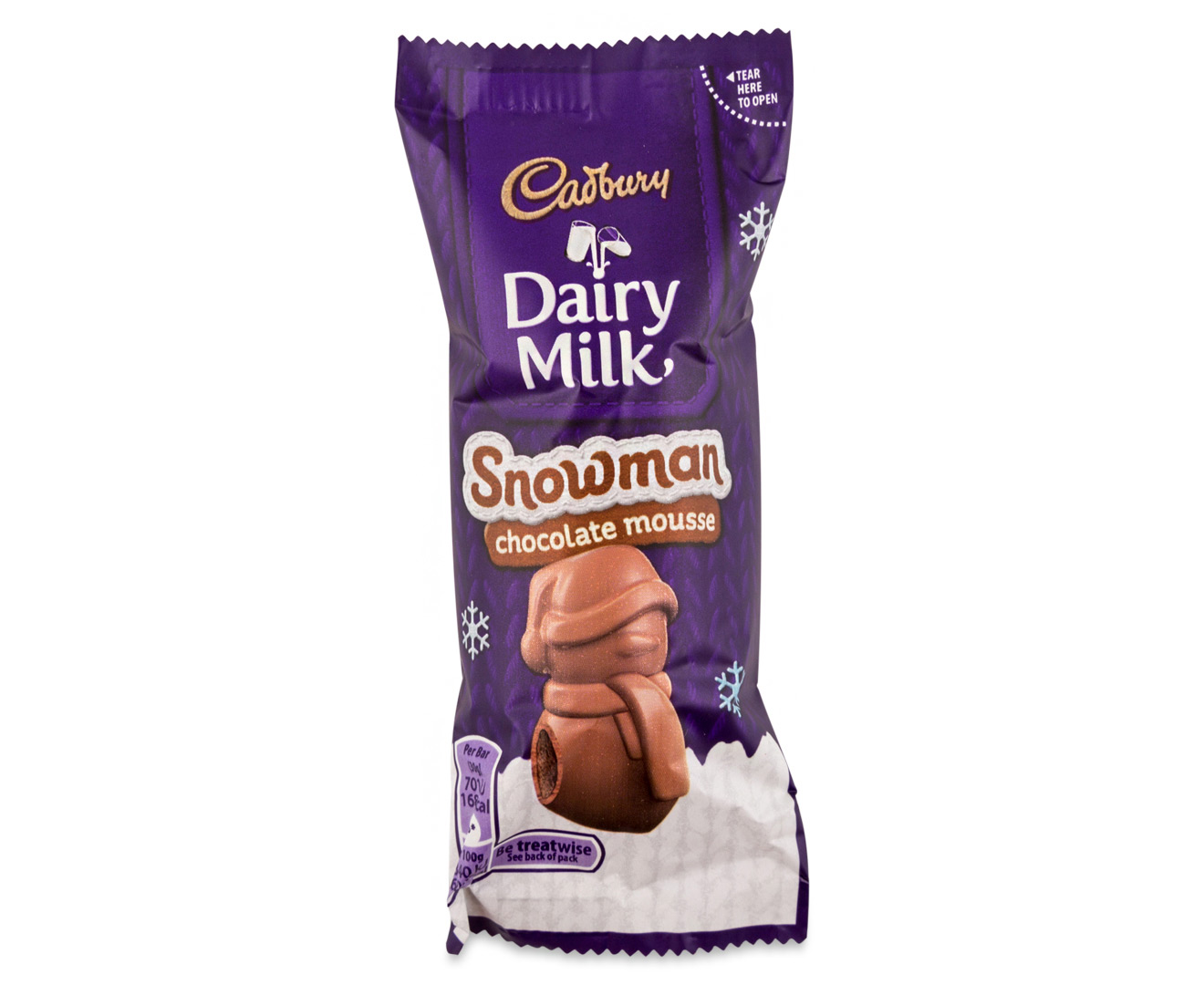 33 x Cadbury Dairy Milk Chocolate Mousse Snowman 30g ...