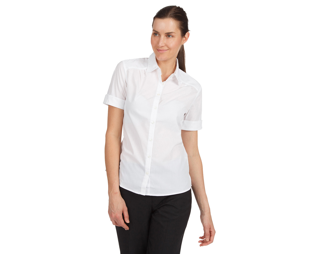 Stylecorp Women's Short Sleeve Tuck Shirt - White | Catch.com.au