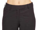 Stylecorp Women's Flat Front Comfort Waist Pant - Charcoal