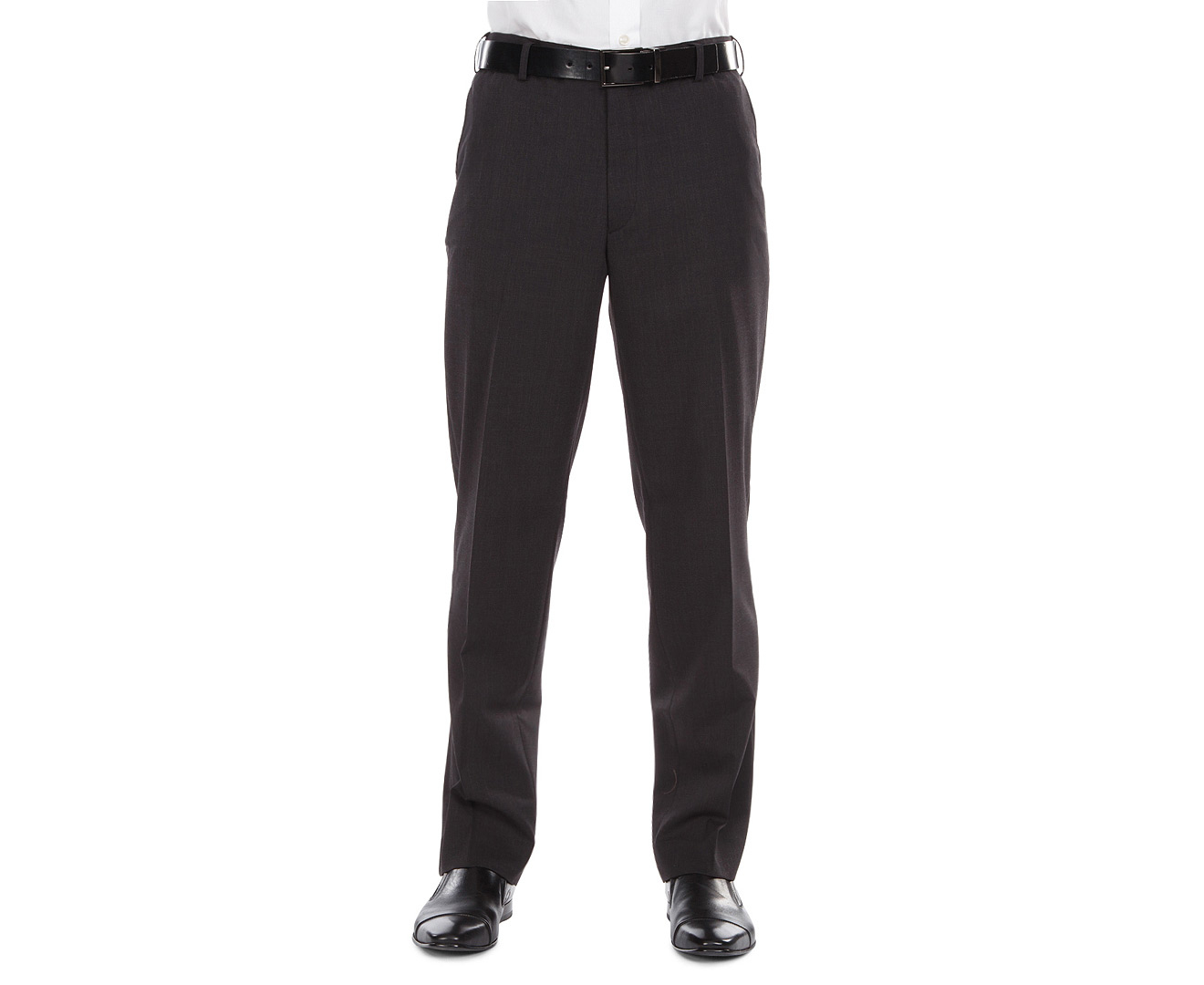Stylecorp Men's Flat Front Comfort Waist Trouser - Charcoal | Www.catch ...