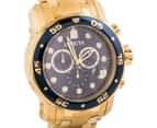 Invicta Men's Pro Diver Collection 48mm Watch -Gold/Blue 2