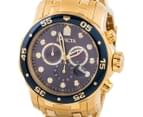 Invicta Men's Pro Diver Collection 48mm Watch -Gold/Blue 3