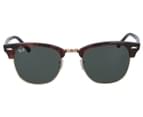 Ray-Ban Clubmaster Classic RB3016 Sunglasses - Tortoise/Green 2