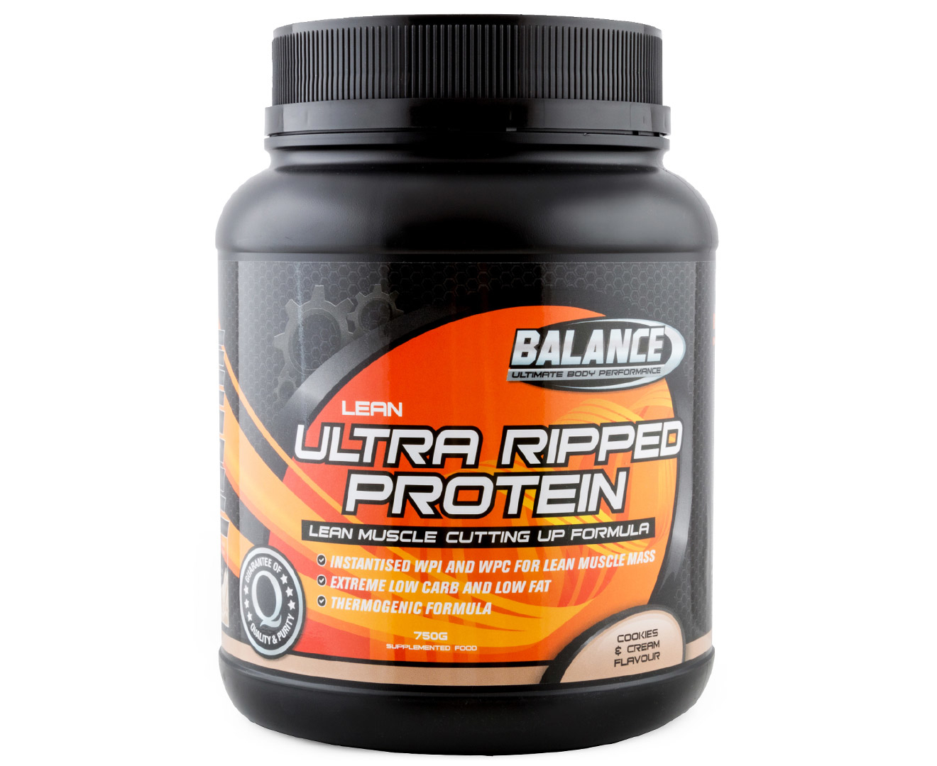 Balance Lean Ultra Ripped Protein Powder Cookies & Cream 750g | Www