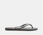 Havaianas Women's Slim Metallic Thongs - Black