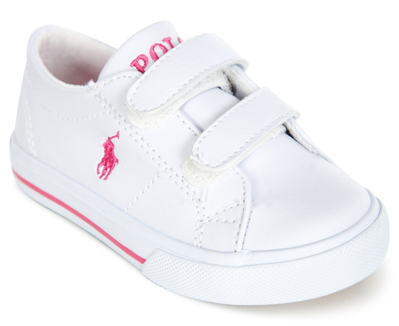 Polo Ralph Lauren Toddler Scholar EZ Shoe - White/Pink Pony | Catch.com.au