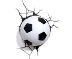 3D Deco Light Soccer Ball - Black/White