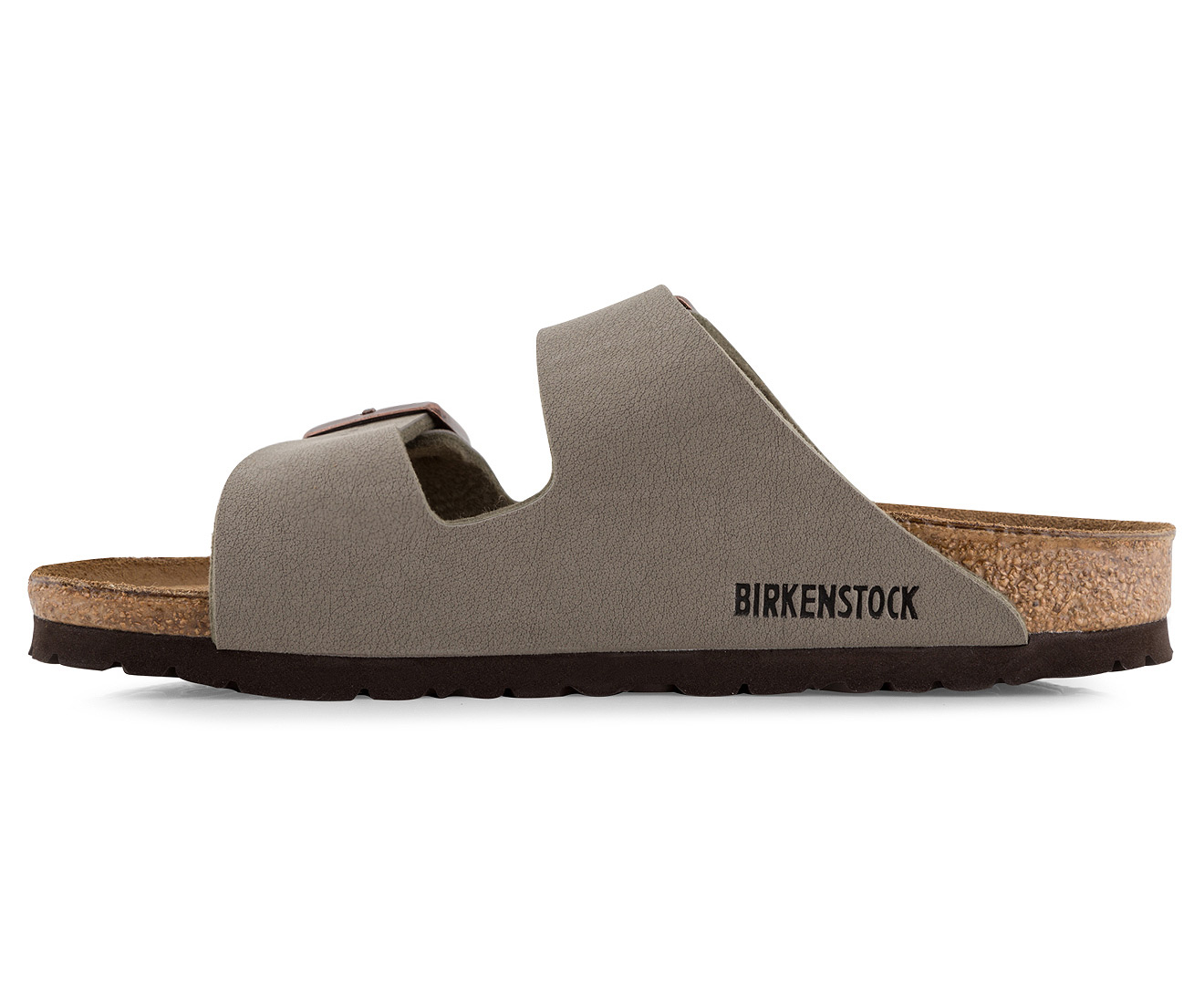 Birkenstock Arizona Birko-Flor Narrow Fit Sandals - Nubuck Stone ...