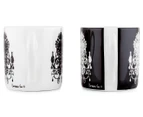 Christopher Vine Design Chandlier Espresso Set - Black/White