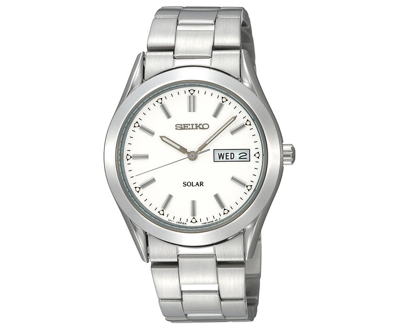 Seiko Men's 36mm Solar Watch - Silver | Catch.com.au