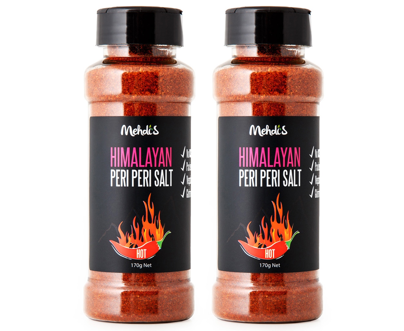 2 x Mehdi's Himalayan Peri Peri Salt Hot 170g | GroceryRun.com.au