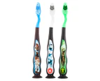 2 x Star Wars Suction Cup Toothbrush 3pk - Randomly Selected