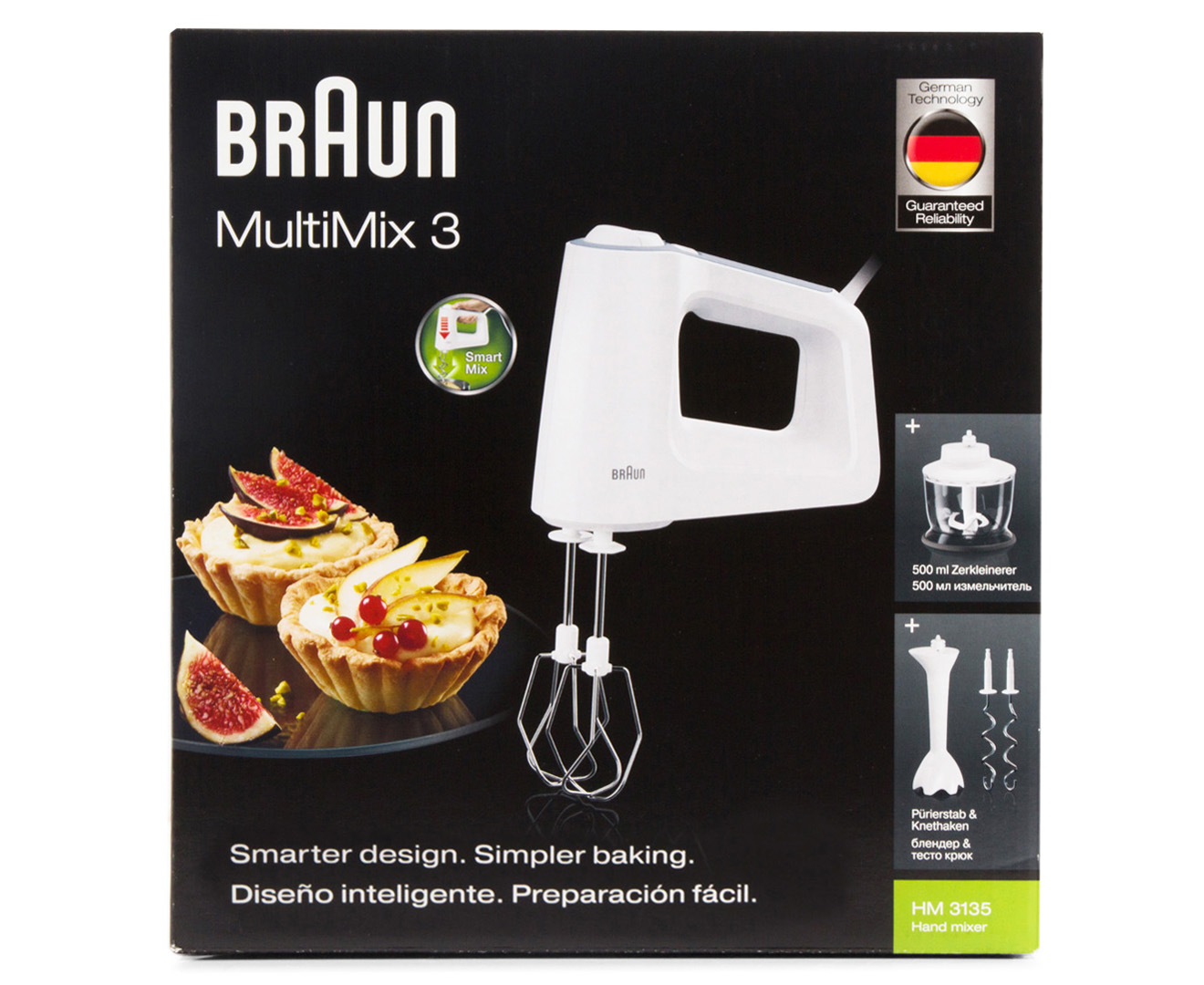 Braun handmixer multimix 3 hm3135wh